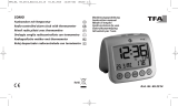 TFA Digital Radio-Controlled Alarm Clock with Temperature SONIO Manuel utilisateur
