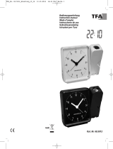 TFA Radio-controlled projection alarm clock with analogue display Manuel utilisateur