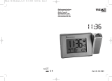 TFA Radio-Controlled Projection Alarm Clock with Temperature Le manuel du propriétaire
