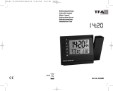 TFA Radio-Controlled Projection Alarm Clock with Temperature Manuel utilisateur