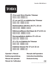 Toro 27cm Electric Trimmer Manuel utilisateur