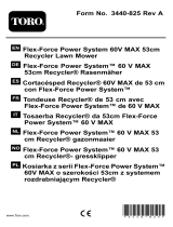 Toro Flex-Force Power System 60V MAX 52cm Recycler Lawn Mower Manuel utilisateur