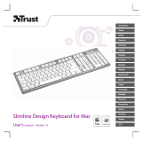 Trust Slimline Aluminium Keyboard for Mac IT Manuel utilisateur
