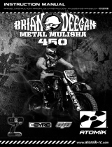 VENOM  Atomik VMX 450 and Metal Mulisha Brian Deegan MM 450 RC Motorcycle Le manuel du propriétaire