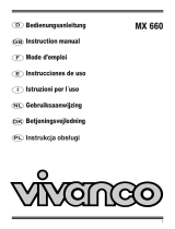Vivanco MX 660 Manuel utilisateur