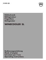 V-ZUG Winecooler SL Le manuel du propriétaire