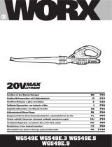 Worx WG594E.3 Laubblaser Le manuel du propriétaire