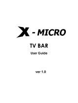 X-Micro TV BAR Manuel utilisateur