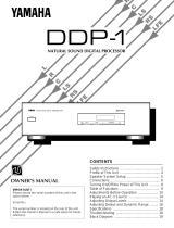 Yamaha DDP-1 Le manuel du propriétaire