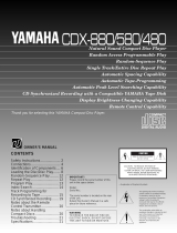 Yamaha CDX-880 Manuel utilisateur