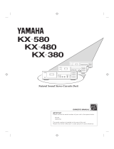 Yamaha KX 580 Manuel utilisateur