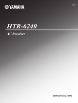 Yamaha 6240 - HTR AV Receiver Le manuel du propriétaire