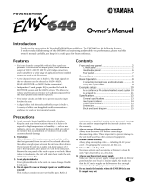Yamaha EMX 640 Le manuel du propriétaire