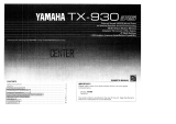Yamaha TX-930 Le manuel du propriétaire