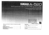 Yamaha A-520 Le manuel du propriétaire