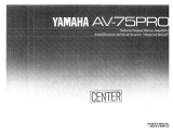 Yamaha AV-75PRO Le manuel du propriétaire