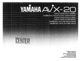 Yamaha AVX-20 Le manuel du propriétaire