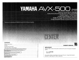 Yamaha AVX-500 Le manuel du propriétaire