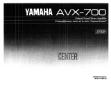 Yamaha AVX-700 Le manuel du propriétaire