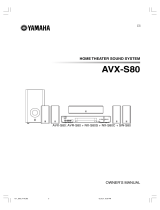 Yamaha AVX-S80 Manuel utilisateur