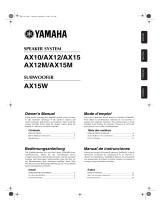 Yamaha AX15W Manuel utilisateur