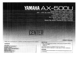Yamaha AX-500 Le manuel du propriétaire