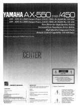 Yamaha AX-550 Le manuel du propriétaire