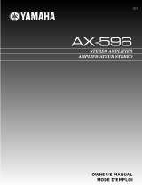 Yamaha AX-596 Manuel utilisateur