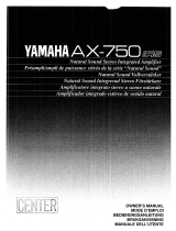 Yamaha AX-750 Le manuel du propriétaire