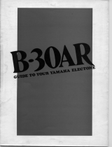 Yamaha B-30AR Le manuel du propriétaire
