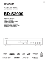 Yamaha BD-S2900 Le manuel du propriétaire