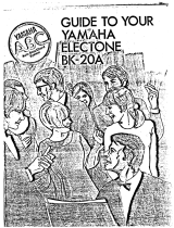 Yamaha BK-20A Le manuel du propriétaire