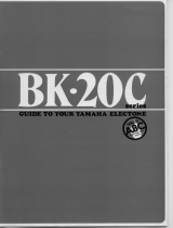 Yamaha Electone BK-20C Series Le manuel du propriétaire