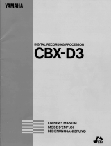 Yamaha CBX-D3 Le manuel du propriétaire