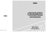 Yamaha CBX-K1 Le manuel du propriétaire