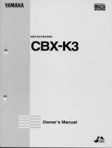Yamaha CBX-K3 Le manuel du propriétaire