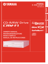 Yamaha CD Recordable/Rewritable Drive CRW-F1 Manuel utilisateur