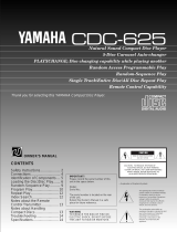 Yamaha CDC-625 Manuel utilisateur