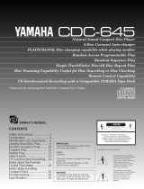 Yamaha CDC-645 Le manuel du propriétaire