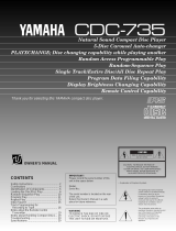 Yamaha CDC-735 Le manuel du propriétaire
