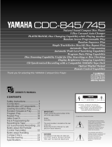 Yamaha CDC-845 Le manuel du propriétaire