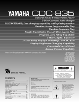 Yamaha CDC-835 Le manuel du propriétaire
