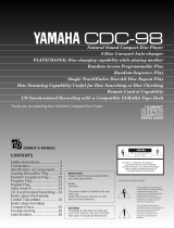 Yamaha CDC-98 Manuel utilisateur