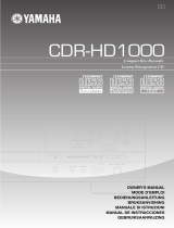 Yamaha CDR-HD1000 Le manuel du propriétaire