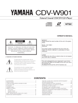 Yamaha CDV-W901 Le manuel du propriétaire