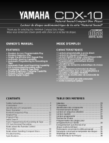 Yamaha CDX-10 Manuel utilisateur