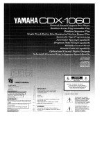 Yamaha CDX-1060 Le manuel du propriétaire