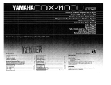 Yamaha CDX1100U Le manuel du propriétaire