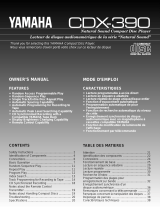 Yamaha CDX-390 Manuel utilisateur