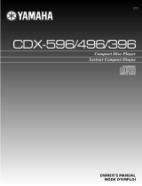 Yamaha CDX-596 Le manuel du propriétaire